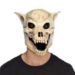 Hundeskelet maske i latex