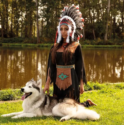 Høvdinge hovedbeklædning Apache