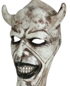 Hvid Djævel maske Latex