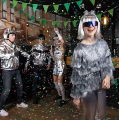 Jacket Festival flare silver