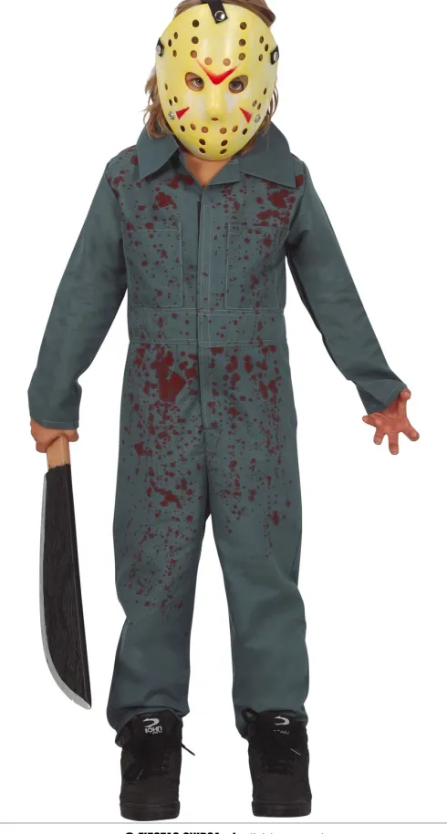 Jason Halloween kostume Dreng