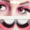 Øjenvipper i sort og pink