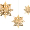 Jule dekoration Guld - Snow Flake 6stk