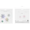 Jule dekoration - Snow Flake 6stk iriserende