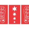 Julemandens fodspor - stickers