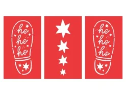 Julemandens fodspor - stickers