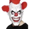 Klovne maske med rød hår