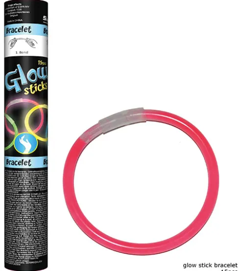 Knæklys armbånd Glow, 15 stk.