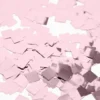 Konfetti firkant metallic - rosa guld