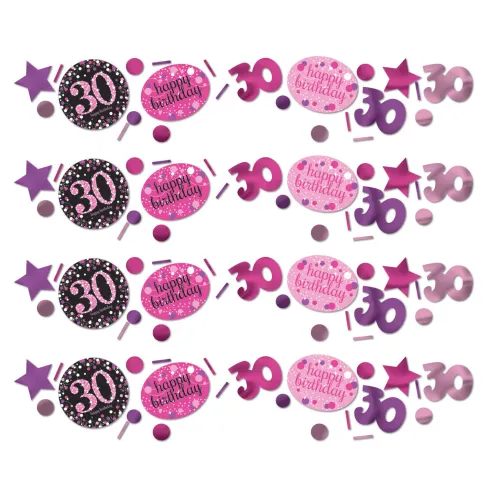 Konfetti 30 Sparkling pink