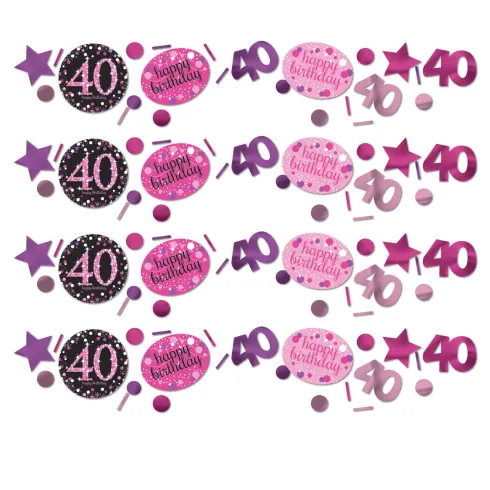 Konfetti 40 Sparkling pink