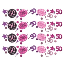 Konfetti 50 Sparkling pink