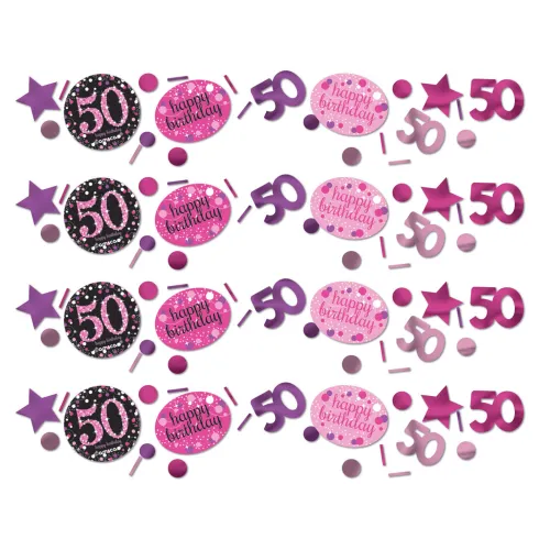 Konfetti 50 Sparkling pink