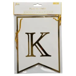 Konfirmation Banner med guld skrift