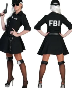Kostume som FBI agent, kvinde