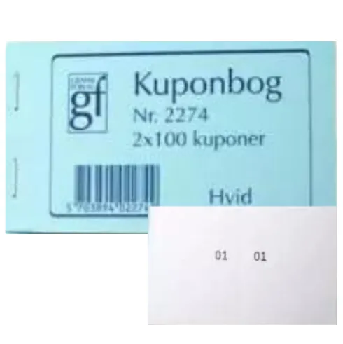 Kupon bog med 100 blade