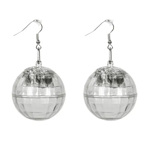 LED Øreringe Disco Kugle