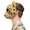 Leopard Plys Halvmaske