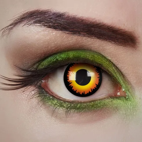 Linser i gul-sort 1d - Wolf eyes