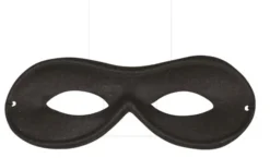 Maske sort med hvid elastik