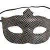 Maske sort med prikker metallic