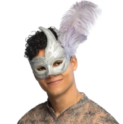 Maske Venice prezioso sølv