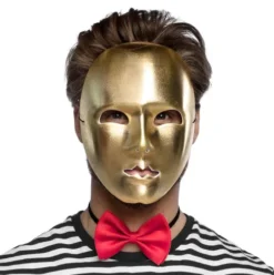 Mime maske guld