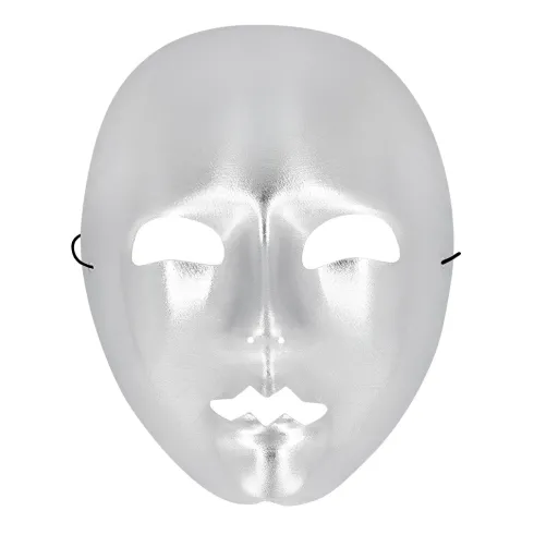 Mime maske i Sølv