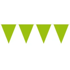 Mini Flagbanner i limegrøn