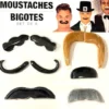 Moustache sæt 6 stk