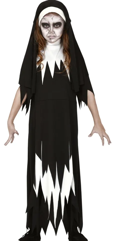 Nonne kostume Halloween - pige