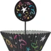 Nytår Cupcake sæt i sort