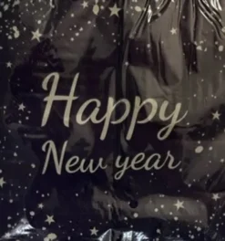 Nytårs servietter i Mørkeblå med Happy new year tekst