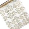Organza Bordløber med guld print