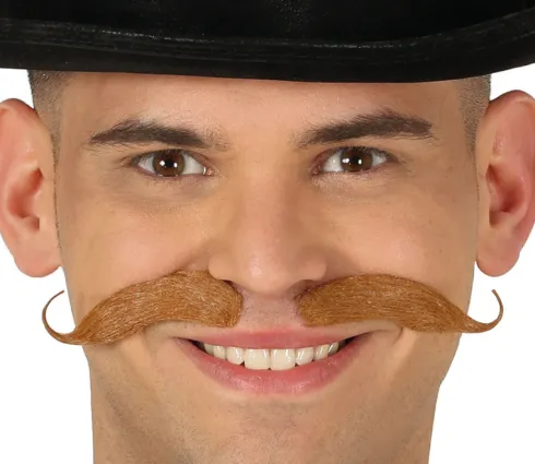 Overskæg bavarian brun