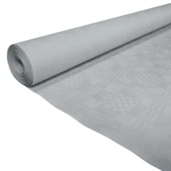 Papirdug damask i sølv