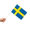 Papirflag på pind 10 stk - Sverige