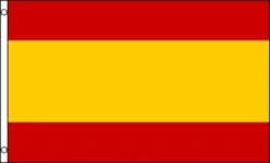 Papirflag Spanien på pind, A4