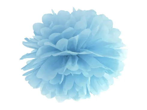 Papir pom pom Lyseblå Ø35