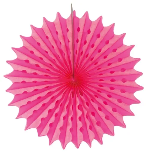 Papirvæv vifte Ø 45 i neonPink