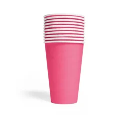 Papkopper i pink 350 ml
