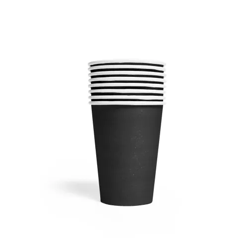 Papkopper i Sort 210ml