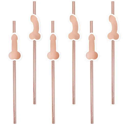 Penis sugerør i rosegold