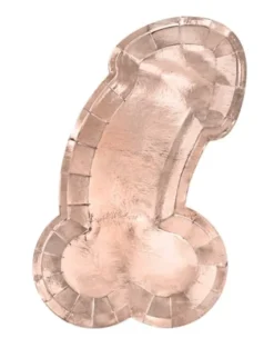 Penis tallerken i rosegold