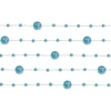 Perleguirlande i turkisblå