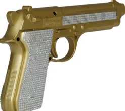 Pistol i guld-glitter