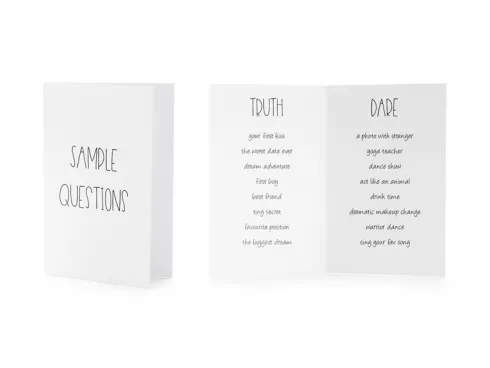 Polterabend "Truth or Dare" kort