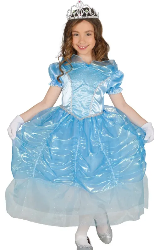 Prinsesse kjole i lyseblå