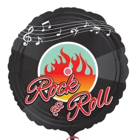 Rock´n Roll Folie Ballon Ø 43 cm