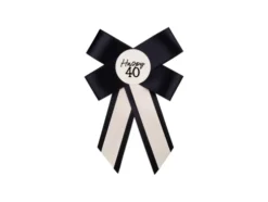 Rosette 40 år i sort-råhvid